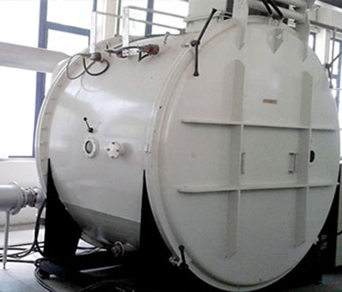 Vacuum furnace for ion chemical-heattreatment and rapid gas cooling